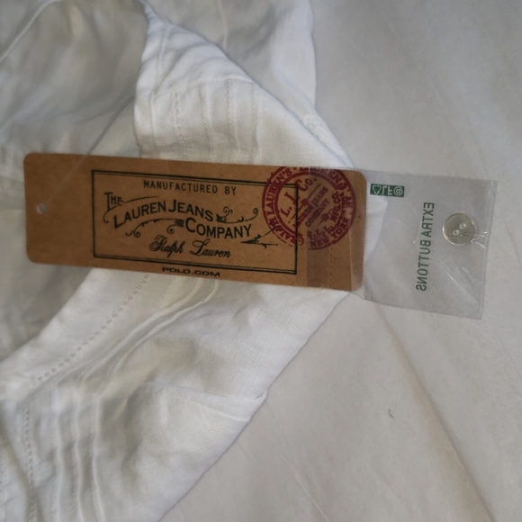 Ralph Lauren NEW Linen Lace Cami Top Button Front - Picture 9 of 13